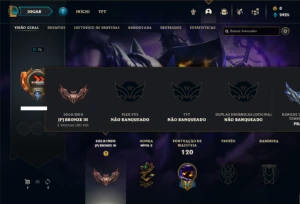 Conta bronze 3 com 50 Champs e 22 Skins - League of Legends LOL