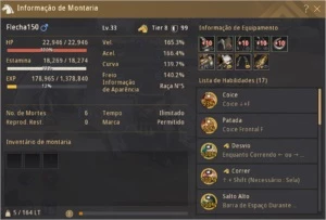 V>Conta BlackDesertSA Full Pen+Pérolas+Skins+PacoteEconômico - Black Desert