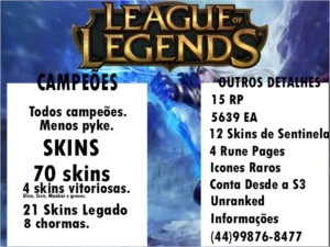 Conta League of Legends (info na imagem) LOL