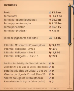 conta albion 1.27bn de fama - Albion Online