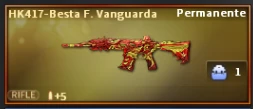 Conta Crossfire - Barrinha De Ouro + Hk Permanente