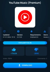 YouTube Premium mod - Assinaturas e Premium