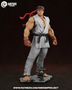 RYU stl 3d print street fighter