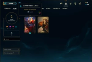 Conta ouro 4 com 2 skins e 28  champs - League of Legends LOL