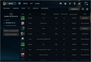 Conta ouro 4 com 2 skins e 28  champs - League of Legends LOL