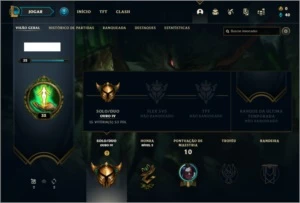 Conta ouro 4 com 2 skins e 28  champs - League of Legends LOL