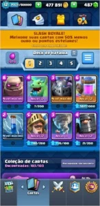 CONTA CLASH ROYALE LVL 12