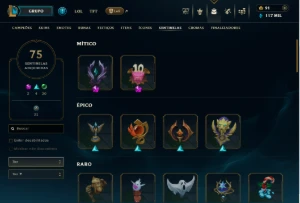 Conta LoL Diamante + Skin do Faker Autografada + Skin do Uzi - League of Legends