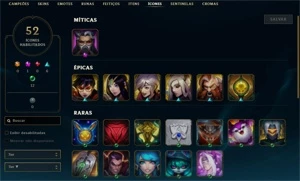 Conta Diamante 4 (D4) (upada a mão) duas skins vitoriosas - League of Legends LOL