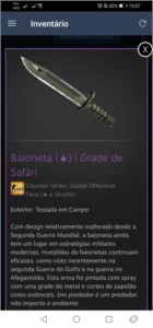 Baioneta safari mesh FT - Counter Strike CS