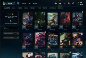 Conta prata 4 com 80 skins e 100 champs ( MAIN TOP / JG ) - League of Legends LOL