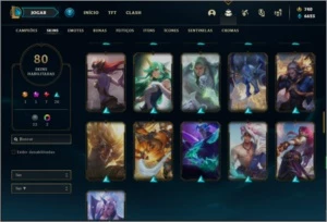 Conta prata 4 com 80 skins e 100 champs ( MAIN TOP / JG ) - League of Legends LOL