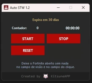 AutoSTW Fortnite Resistência 100% AFK com restart automatico