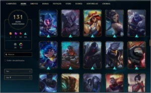CONTA LOL LEAGUE OF LEGENDS MUITAS SKINS 14K ESSENCIA LVL431