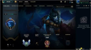 Conta DIAMANTE (Sem borda e skin season 8) - League of Legends LOL
