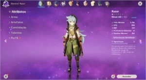 GENSHIN IMPACT / AR 21+ QIQI E RAZOR LVL 40