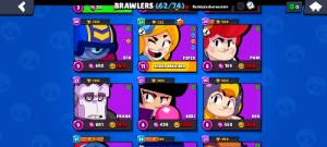 Conta brawl stars 26mil troféus e 61 brawlers