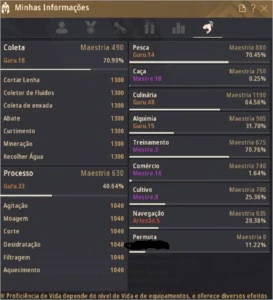 Conta BDO 286 kutum / 274 tadd - Black Desert