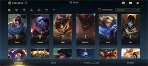 Conta Wildrift Diamante 4 e muitas skins 😍❤️ - League of Legends: Wild Rift LOL WR