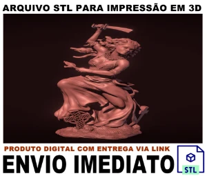 STL Para Impressão 3D - Oyá Iansã (Inhançã) - Digital Services