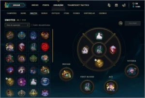 Conta LOL 426 SKINS, D4, 46 EMOTES e 255 ICONES. - League of Legends