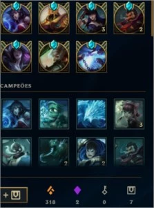 Conta LOL 426 SKINS, D4, 46 EMOTES e 255 ICONES. - League of Legends