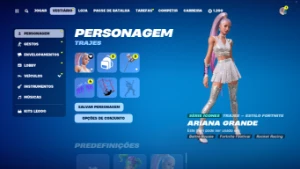 Conta Fortnite com 37 skins incluindo Ariana Grande