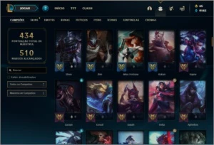 Conta ouro 3 com 127 champs e 273 skins ( MAIN TOP ) - League of Legends LOL