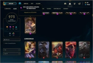 Conta ouro 3 com 127 champs e 273 skins ( MAIN TOP ) - League of Legends LOL