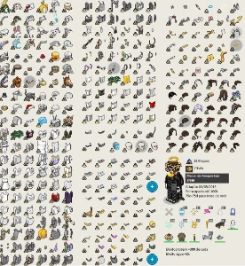 Conta Habbo com varios visuais