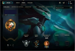 Conta LOL Lv 199 Com 102 campões - League of Legends