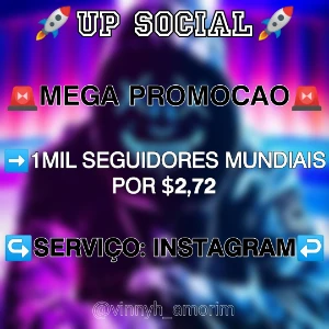 Mega Promo 1K Seguidores Mundiais - Redes Sociais