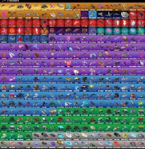 Conta top com salve mundo fundador 840 skins, minty,ikonik,ô