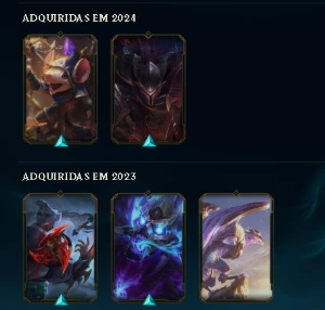 [Conta Br] Dima 4 Soloq+skins+mmr Bufado Fila Mestre+zaahen - League of Legends LOL