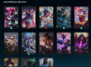 [Conta Br] Dima 4 Soloq+skins+mmr Bufado Fila Mestre+zaahen - League of Legends LOL