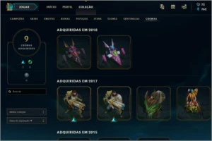 Conta league of legends com 138 skins e todos os champions LOL