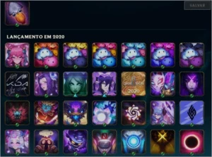 Conta league of legends 75Champions 44Skins 139Icones LOL