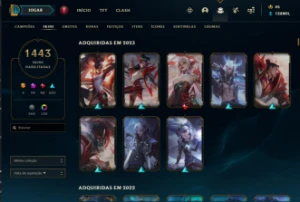 Conta Lol Mmr Challenger I +1440 Skins I 22K Gasto Na Conta - League of Legends