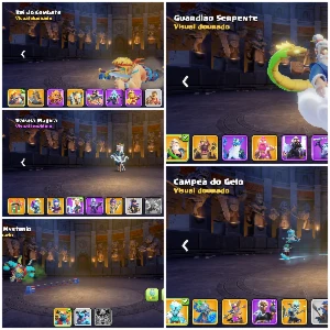 Cv17 Fuul Diversas Skins De Heróis/ Equipamentos Lendários!! - Clash of Clans