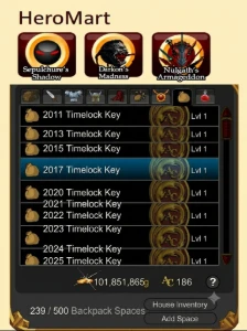 Conta Aqw 11 Calendario/Hero Mart/245 Badge /28 Chest/Membe - Adventure Quest World