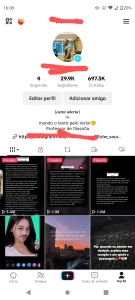 Vendo Tik Tok com 29 mil monetizado quanto mais postar mais - Redes Sociais