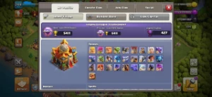 Conta Clash of Clans CV 16 99% FULL