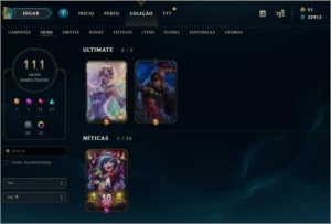 Level 402 - Platina 4 Last Season - 111 SKins - League of Legends LOL