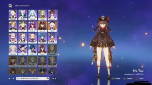 Conta com C0 Hu Tao + Qiqi C1 - AR48 - Genshin Impact