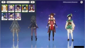 Genshin Impact Conta AR7 Venti Fischi Beidou + Armas 4*