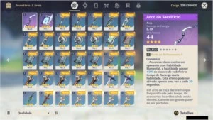 Genshin Impact Conta AR7 Venti Fischi Beidou + Armas 4*