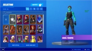 Fortnite - Season 8 e 11, Ghoul Trooper, Foice, Viuva Negra.