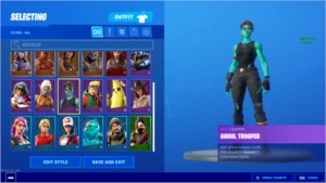 Fortnite - Season 8 e 11, Ghoul Trooper, Foice, Viuva Negra.