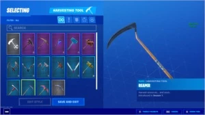 Fortnite - Season 8 e 11, Ghoul Trooper, Foice, Viuva Negra.