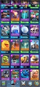 VENDO CONTA NV 11 DE CLASH ROYALE, QUASE TODAS AS CARTAS